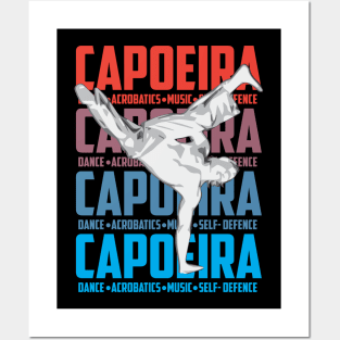 Brazilian Capoeira Dance Self-Defence Sports Posters and Art